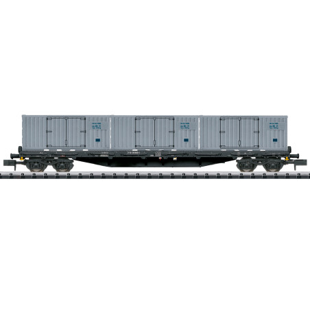 Wagons Plat Bogies Type Rgs Minitrix Dr Chelle N