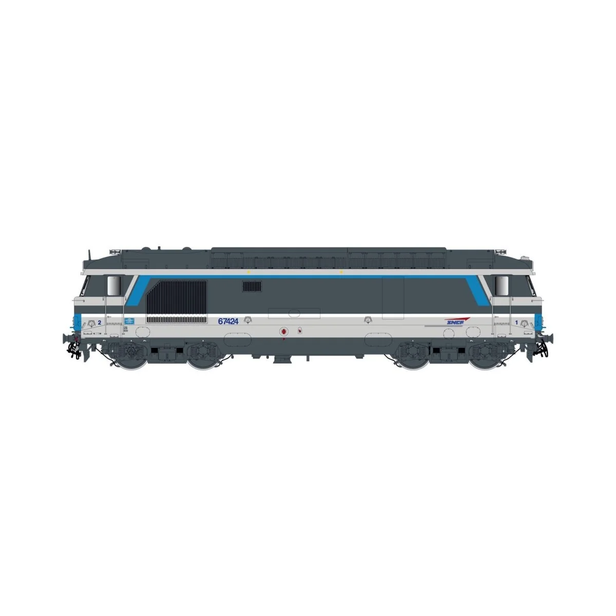 Jouef HJ2447 BB 167424 diesel locomotive, SNCF, Multiservice livery...