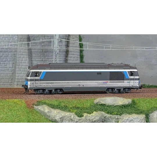 HJ2447-Jouef HJ2447 Locomotive diesel BB 167424, SNCF, livrée Multiservice, logo casquette