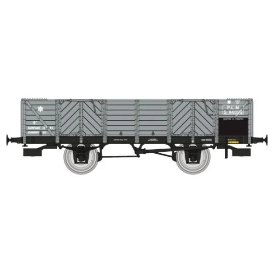 WB-810-Ree Modeles WB810 PLM Tipper Wagon, 4 doors, grey wood