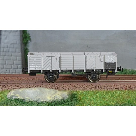 WB-810-Ree Modeles WB810 Wagon Tombereau PLM, 4 portes, bois gris