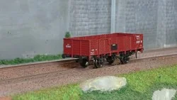 Ree Modeles WB813 Wagon Tombereau PLM, 4 portes, bois rouge sidéros Ree Modeles WB-813 - 1