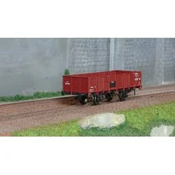 Ree Modeles WB813 PLM Tipper Wagon, 4 doors, red wood - WB-813