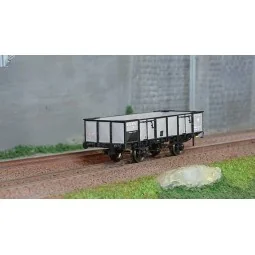 Ree Modeles WB816 PLM Tipper Wagon, 4 doors, grey PLM sheet metal w...