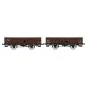 Ree Modeles WB819 Set of 2 tipper wagons ex-PLM, SNCF, 4 doors, woo... WB-819-Ree Modeles WB819 Set of 2 tipper wagons ex-PLM, SNCF, 4 doors, wood and brown sheet metal wagon 540
