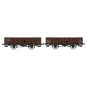 WB-819-Ree Modeles WB819 Set of 2 tipper wagons ex-PLM, SNCF, 4 doors, wood and brown sheet metal wagon 540