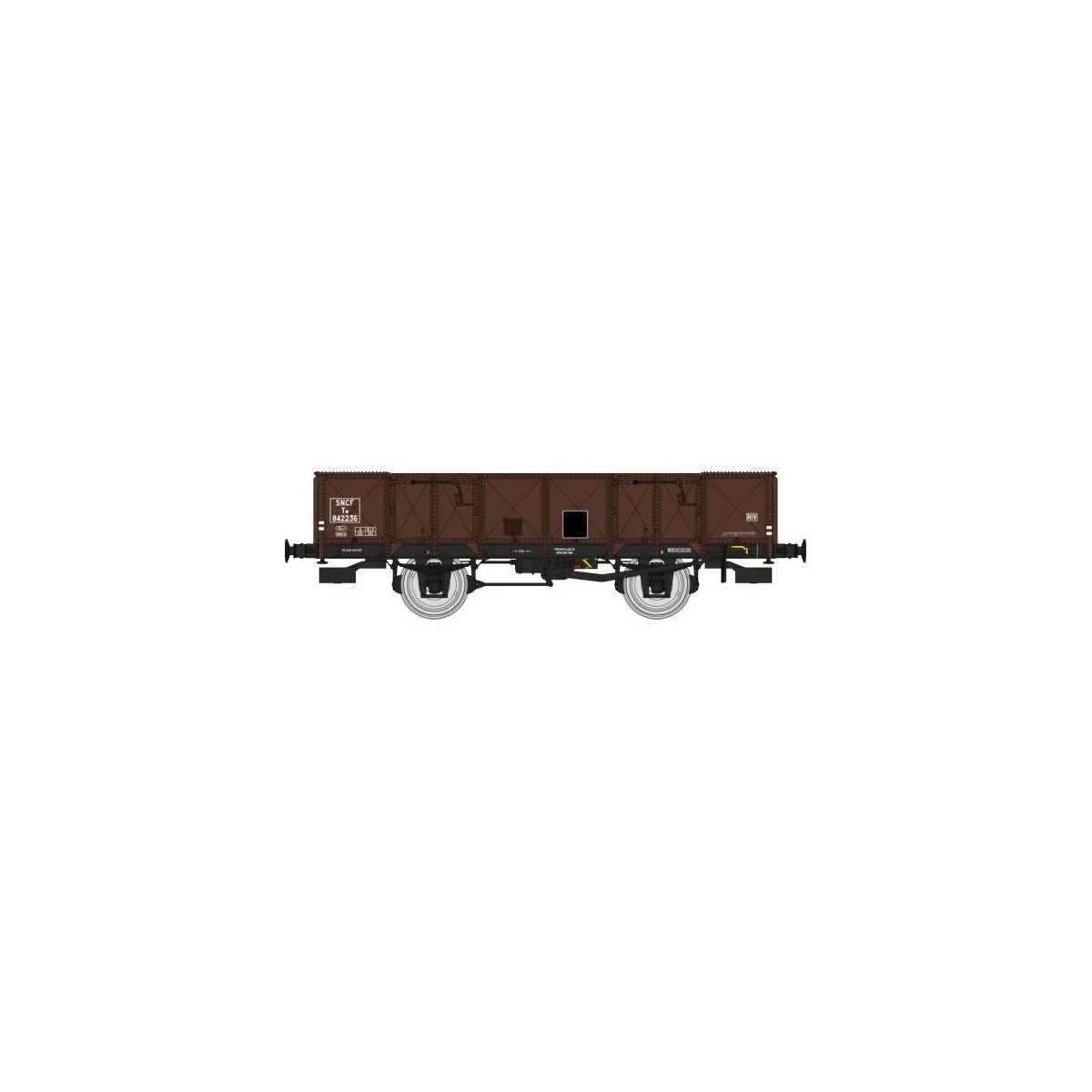 Ree Modeles WB821 Dump Wagon ex-PLM, SNCF, 4 doors, brown sheet met... Ree Modeles WB821 Dump Wagon ex-PLM, SNCF, 4 doors, brown sheet met...