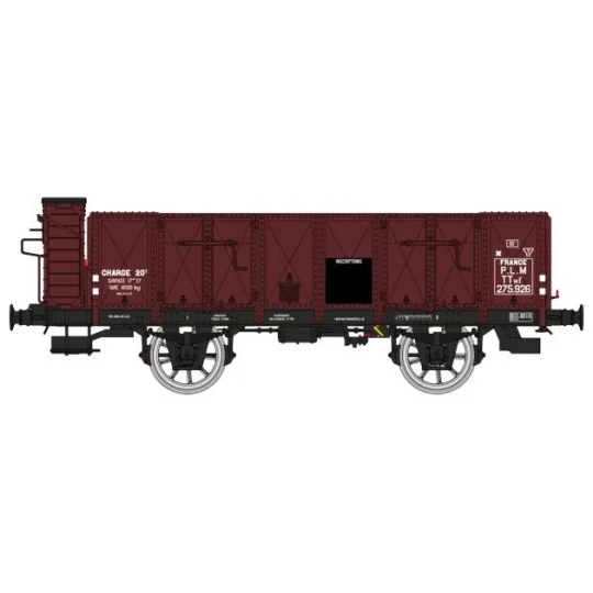 WB-825-Ree Modeles WB825 OCEM 19 Tipper Wagon, brown, wood with guard's cabin, PLM