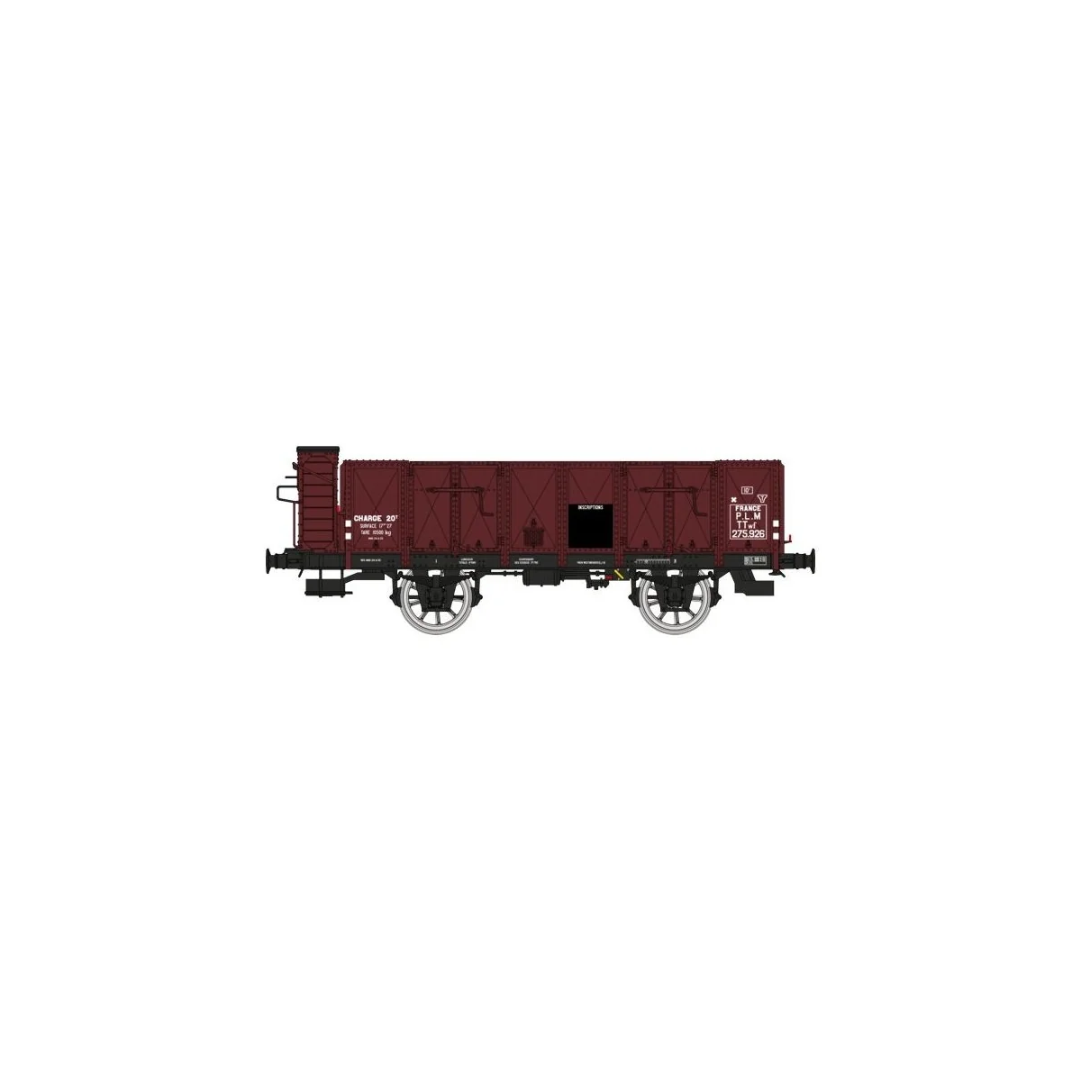Ree Modeles WB825 OCEM 19 Tipper Wagon, brown, wood with guard's ca...