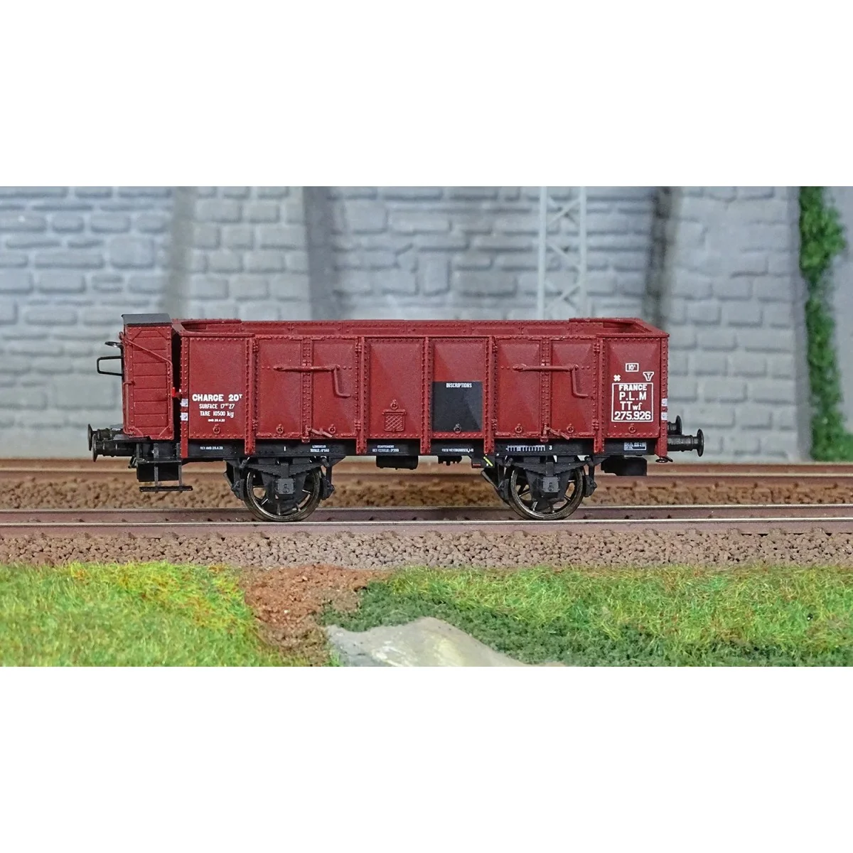 Ree Modeles WB825 OCEM 19 Tipper Wagon, brown, wood with guard's ca...