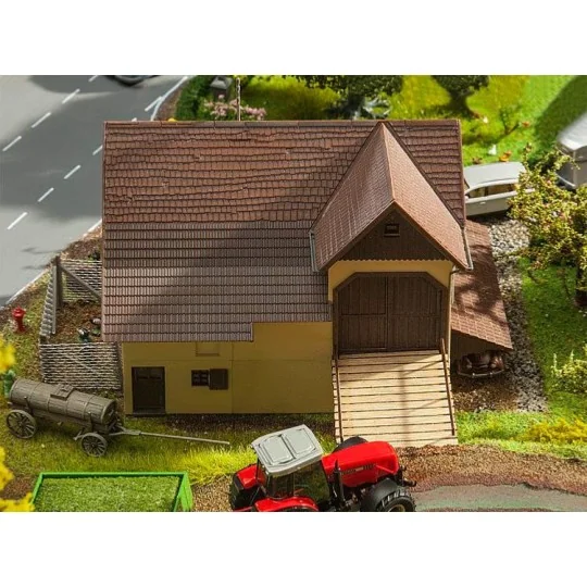 Faller_130557-Faller 130557 Model Kit, Barn with access to the upper floor - Faller_130557