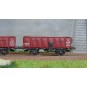 WB-827-Ree Modeles WB827 Set de 2 wagons Tombereau OCEM 19, brun, tôlés, PLM