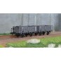 WB-828-Ree Modeles WB828 Set de 2 wagons Tombereau OCEM 19, gris, tôlés, PLM