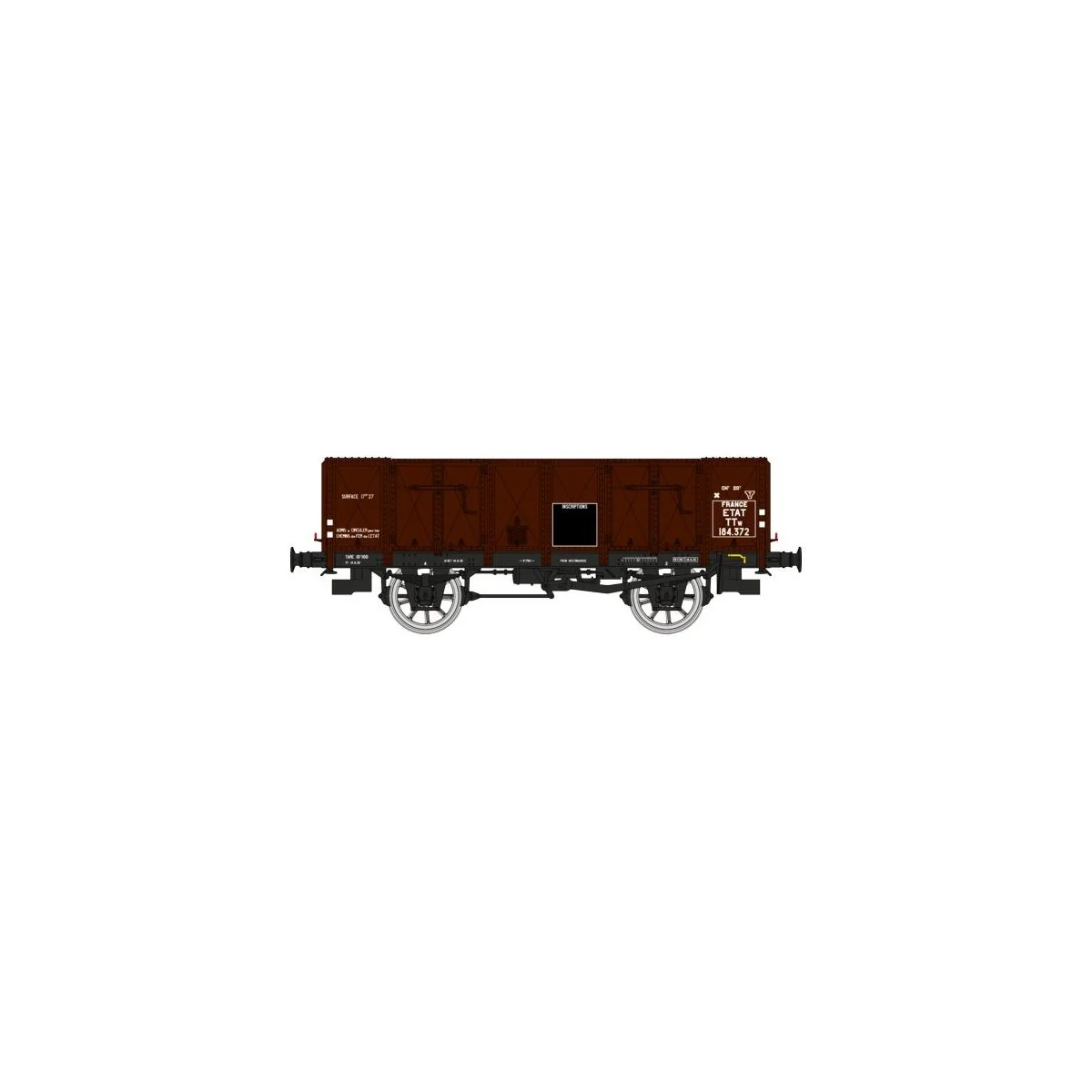 Ree Modeles WB829 OCEM 19 Dump Wagon, brown, sheet metal, CONDITION...