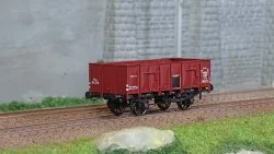 Ree Modeles WB829 Wagon Tombereau OCEM 19, brun, tôlé, ETAT Ree Modeles WB-829 - 1