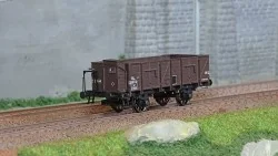 Ree Modeles WB830 OCEM 19 Tipper Wagon, brown, wood with guard's ca...