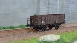 Ree Modeles WB831 Wagon Tombereau OCEM 19, brun, tôlé avec guérite, SNCF Ree Modeles WB-831 - 1