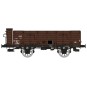 WB-833-Ree Modeles WB833 Wagon Tombereau OCEM 19, brun, bois avec guérite, SNCF