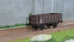 Ree Modeles WB834 Wagon Tombereau OCEM 19, brun, tôlé avec guérite, SNCF Ree Modeles WB-834 - 1