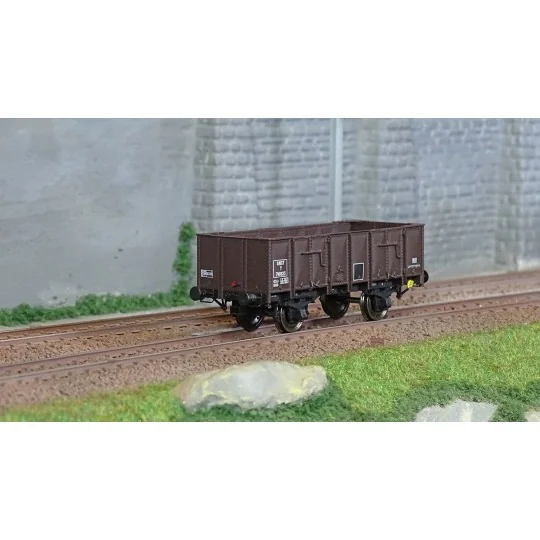 WB-835-Ree Modeles WB835 Wagon Tombereau OCEM 19, brun, tôlé, SNCF