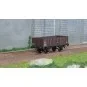 Ree Modeles WB835 OCEM 19 Tipper Wagon, brown, sheet metal, SNCF WB-835-Ree Modeles WB835 OCEM 19 Tipper Wagon, brown, sheet metal, SNCF