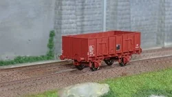 Ree Modeles WB837 Wagon Tombereau OCEM 19, rouge UIC, tôlé, SNCF Ree Modeles WB-837 - 1