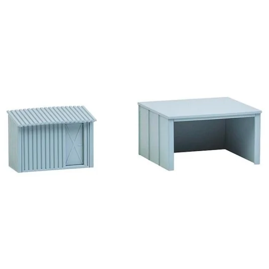 Faller_180810-Faller 180810 Maquette, Baraque en tôle et abri