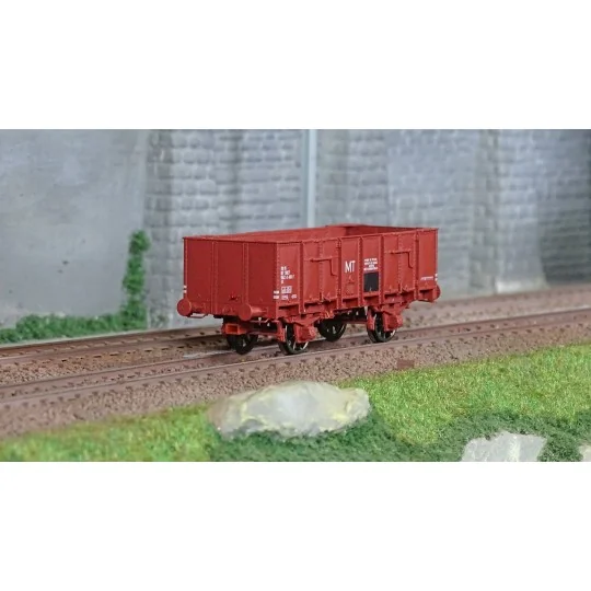 Ree Modeles WB838 OCEM 19 tipper wagon, red UIC, sheet metal, SNCF ... WB-838-Ree Modeles WB838 OCEM 19 tipper wagon, red UIC, sheet metal, SNCF "MT"