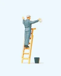 Preiser 28048 figures, Cleaning man on ladder - Preiser - Preiser_2...