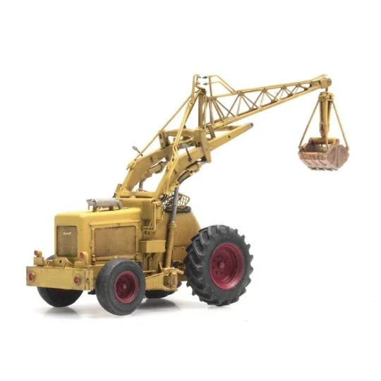 Arti_387.378-Artitec 387.378 Bischoff Polytrac Crane with grapple, yellow