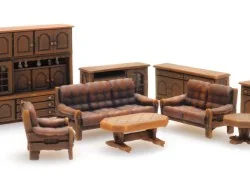 Artitec 387.505 Dark Brown Living Room Interior