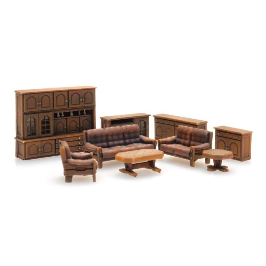 Arti_387.505-Artitec 387.505 Dark Brown Living Room Interior