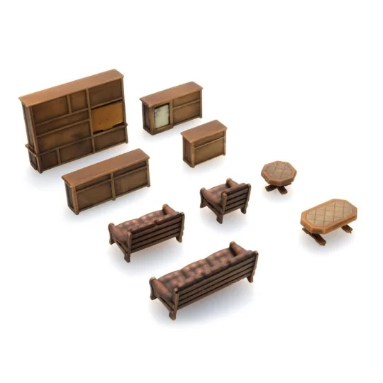 Arti_387.505-Artitec 387.505 Dark Brown Living Room Interior