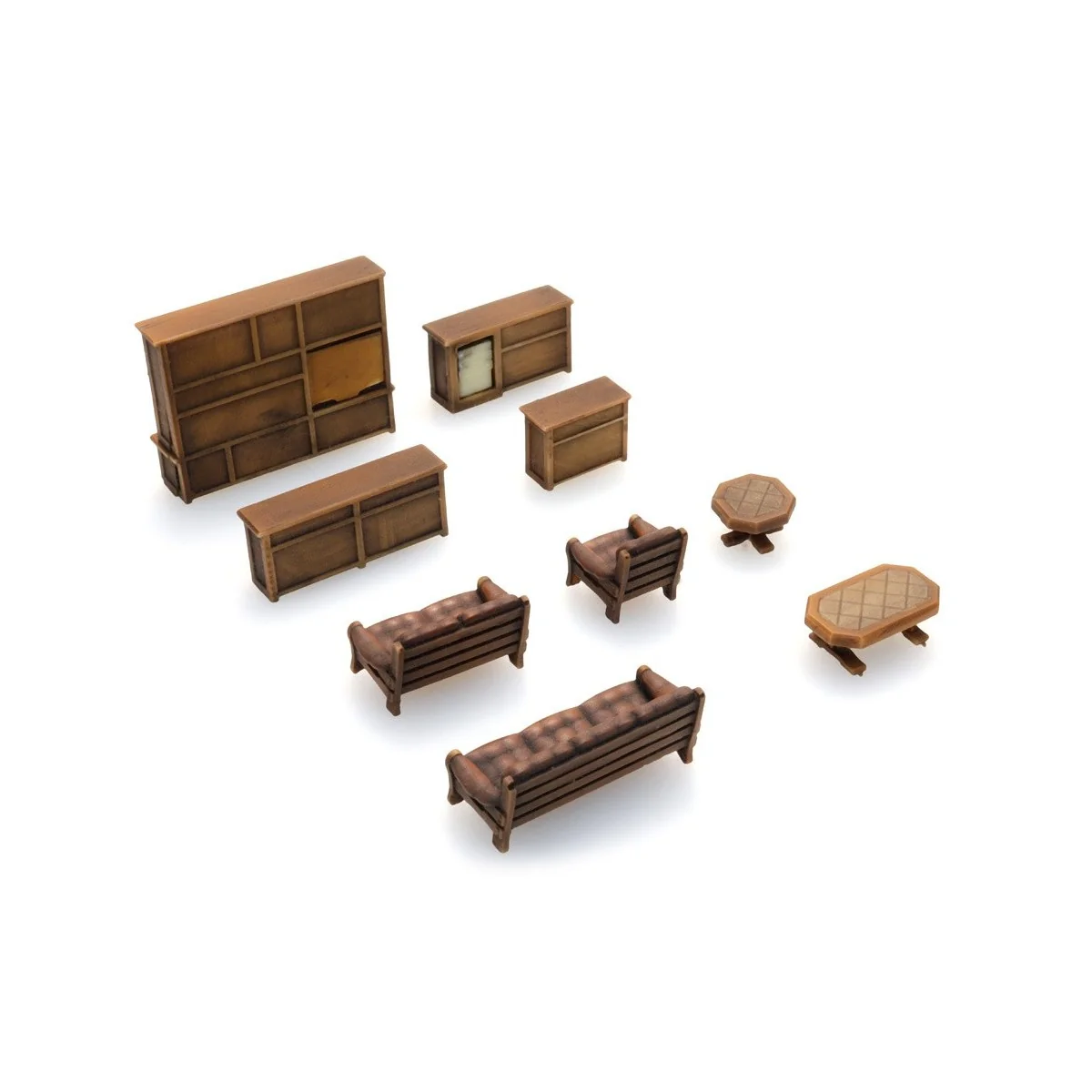 Artitec 387.505 Dark Brown Living Room Interior - Arti_387.505