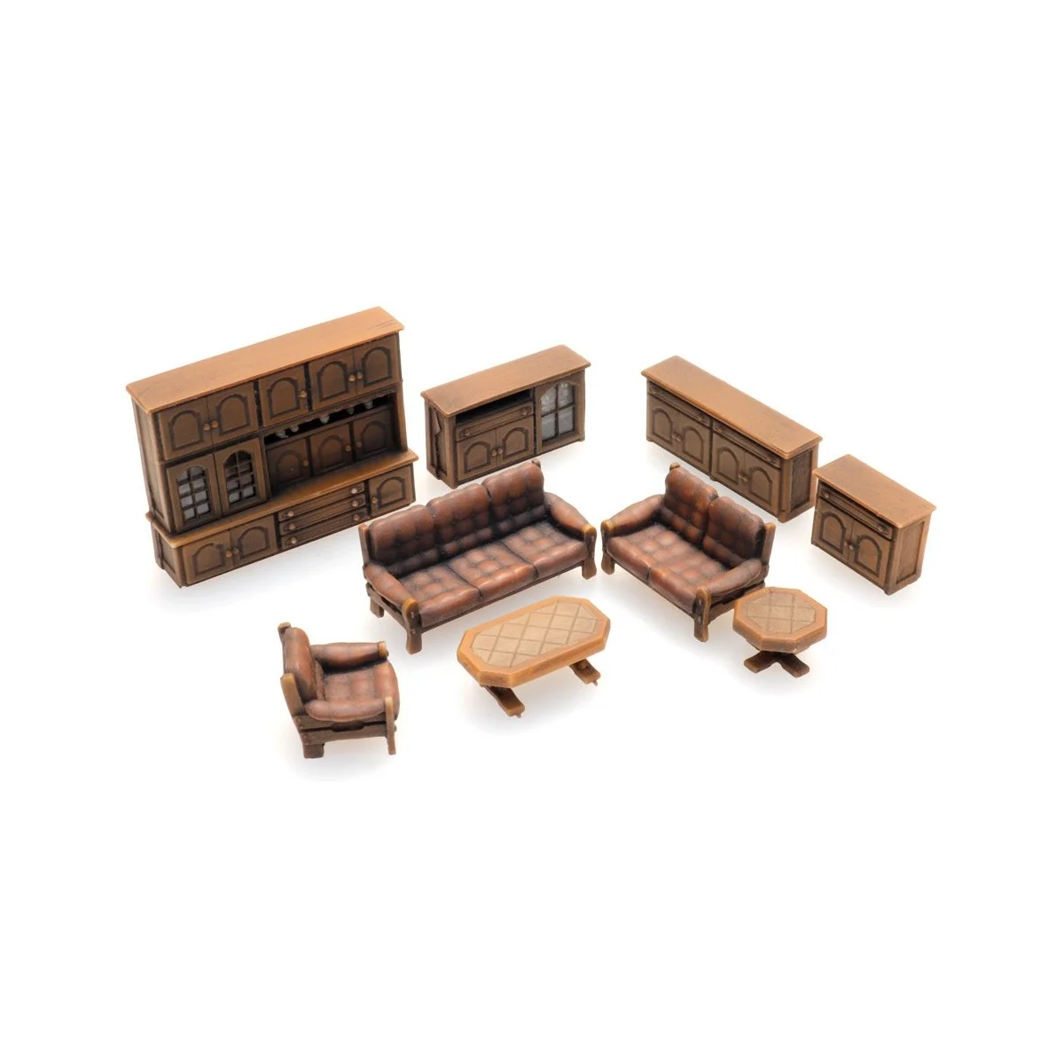 Artitec 387.505 Dark Brown Living Room Interior - Arti_387.505