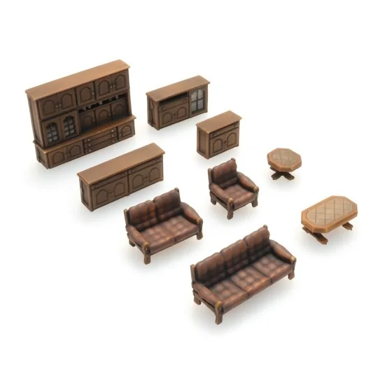 Arti_387.505-Artitec 387.505 Intérieur de salon marron foncé