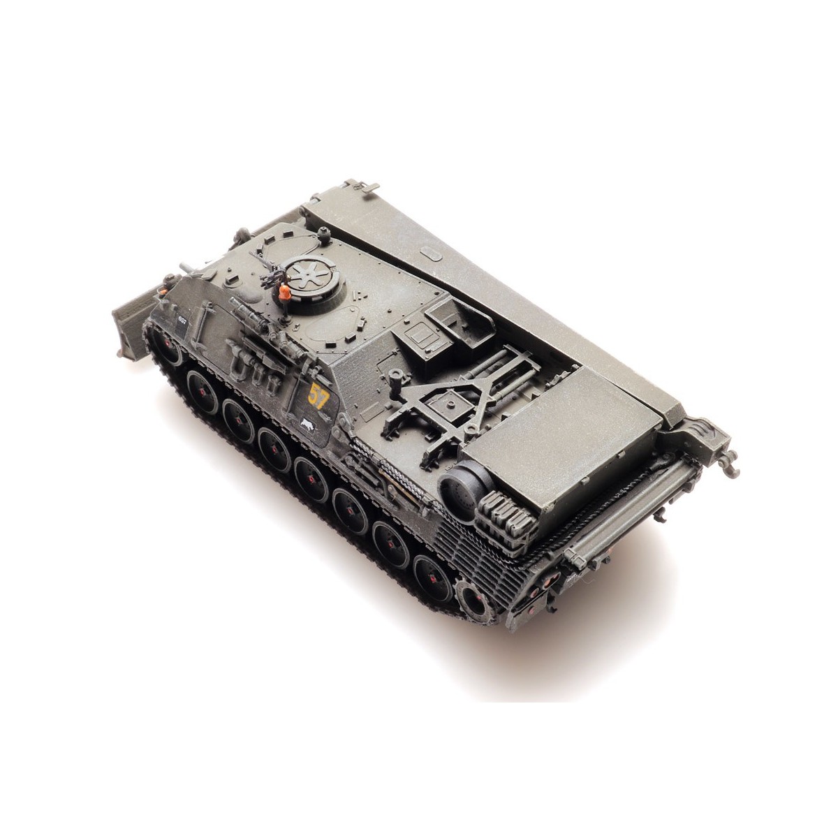 Artitec 6870426 Char Leopard 1 ARV, Defensie van België, rail trans...