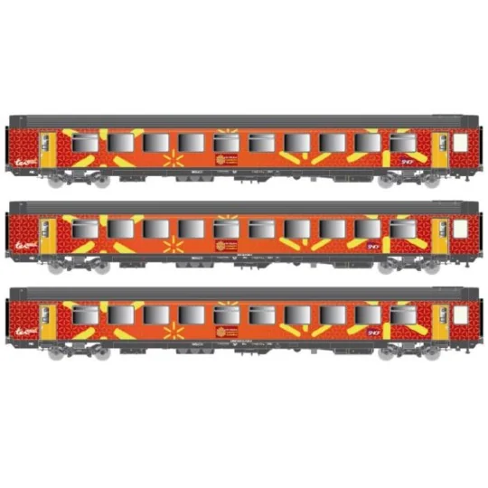 LS Models 40313 Set de 3 voitures vtu région Languedoc Roussillon, décoration Carmillon rouge Ls models Lsm_40313 - 6 Lsm_40313-LS Models 40313 Set de 3 voitures vtu région Languedoc Roussillon, décoration Carmillon rouge
