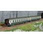 HJ4181-Jouef HJ4181 Set de 2 voitures voyageurs DEV AO, 2éme classe U59 B9 (ex A9), SNCF, verte/grise, logo encadré