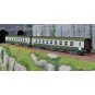 HJ4181-Jouef HJ4181 Set of 2 DEV AO passenger cars, 2nd class U59 B9 (ex A9), SNCF, green/grey, framed logo