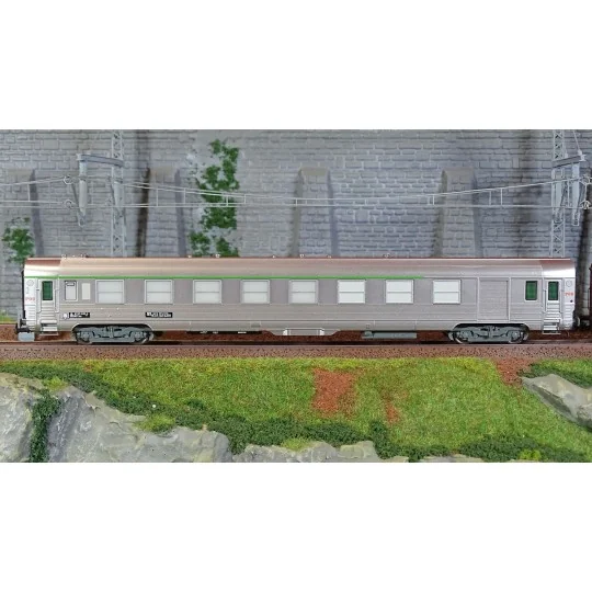 HJ4183-Jouef HJ4183 Set of 1 DEV stainless steel passenger car and G4 wagon, SNCF