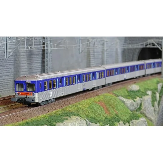 HJ4184-Jouef HJ4184 Set of 3 RIO 80 Central Passenger Cars, SNCF