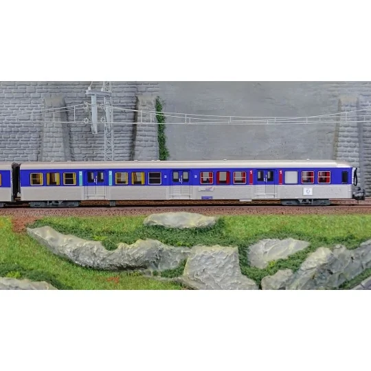 HJ4184-Jouef HJ4184 Set of 3 RIO 80 Central Passenger Cars, SNCF