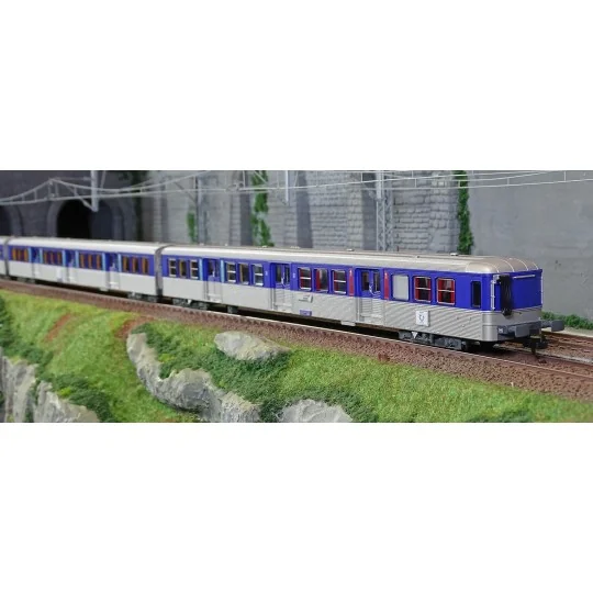 HJ4184-Jouef HJ4184 Set de 3 voitures voyageurs RIO 80 centre, SNCF