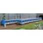 HJ4185-Jouef HJ4185 Set de 4 voitures voyageurs RIO 77, "Stelyrail bleu", SNCF