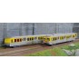 HJ4186-Jouef HJ4186 Set of 3 RIO 78 TER passenger cars (ex NPDC), yellow/silver livery, SNCF