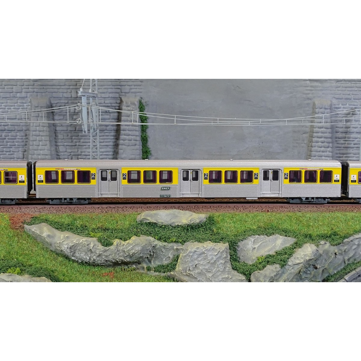 Jouef HJ4186 Set of 3 RIO 78 TER passenger cars (ex NPDC), yellow/s...