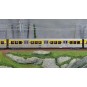 HJ4186-Jouef HJ4186 Set of 3 RIO 78 TER passenger cars (ex NPDC), yellow/silver livery, SNCF
