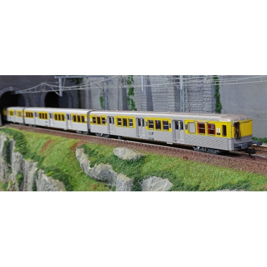 HJ4186-Jouef HJ4186 Set de 3 voitures voyageurs RIO 78 TER (ex NPDC), livrée jaune/argent, SNCF