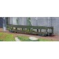 HJ4188-Jouef HJ4188 DD DEV 66 car transporter wagon, delivered in green with a white cap logo, SNCF
